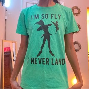 Teal Peter Pan: So fly I Neverland shirt